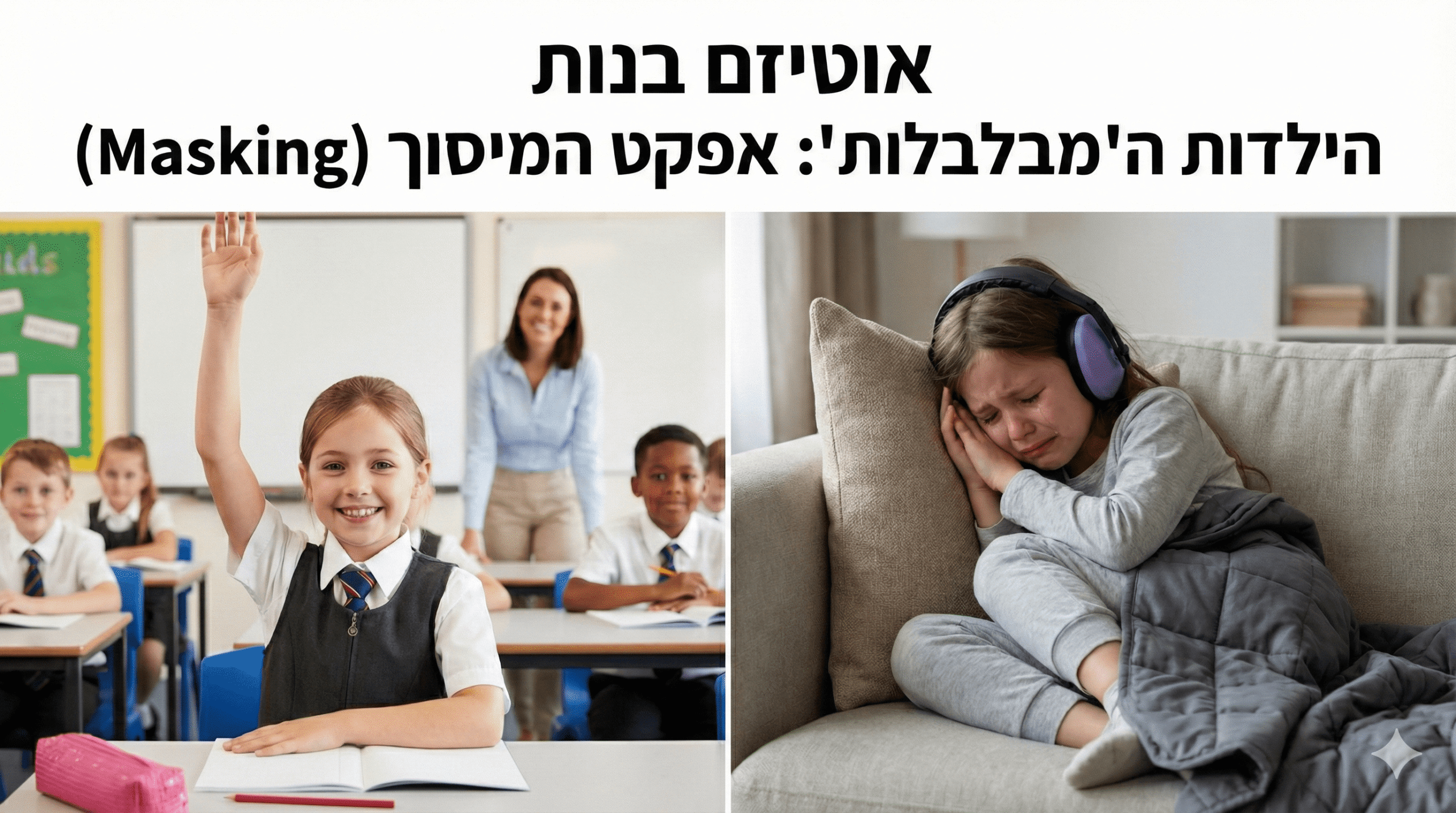 Read more about the article הילדות ה"מבלבלות": מדריך מעמיק לאבחון אוטיזם בבנות, אפקט המיסוך והסוד שבבית